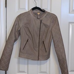 Free People leather jacket